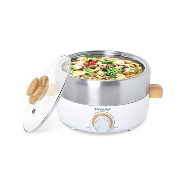 Tayama TRMC-30W 2.5 qt. Nonstick Multi-Cooker Hot Pot & Grill