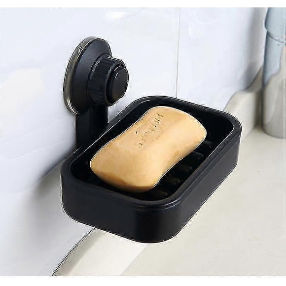 Jabonera con ventosa, jabonera de ducha de 3 kg, soporte impermeable para azulejos de pared de ducha de baño, caja de jabón con ventosa
