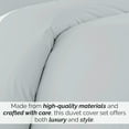 thumbnail image 2 of Southshore Fine Living, Inc. Premium Collection Oversized Twin Duvet Cover Bedding Set, Light Blue, 2 of 9
