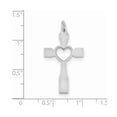 thumbnail image 2 of Solid 925 Sterling Silver Cross Pendant Charm - 30mm x 16mm, 2 of 3