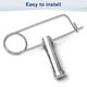 thumbnail image 5 of Uxcell 2-Pack Pin de Seguridad de Pasador en Forma de Broche, Pines de Acero Inoxidable M2x58, Sujetadores de Broche de Bloqueo Rápido Clips Retenedores Pesados, 5 of 7