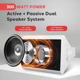 thumbnail image 2 of Pyle PDWR61BTWT Bluetooth Indoor Outdoor 6.5 Inch Speaker System, White (2 Pack), 2 of 8