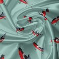 thumbnail image 7 of Ambesonne Vintage Winter Valance & Curtain, Bullfinch Birds Xmas, 55"x36", Pale Teal and Vermilion, 7 of 7