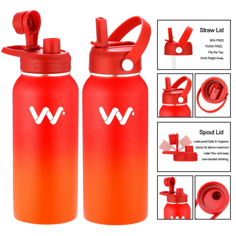 WEREWOLVES 14 oz Kids Water Bottle with Leakproof Spout Lid