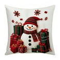 thumbnail image 3 of Christmas Throw Pillow Covers 18x18" Christmas Decorative Pillow Cases with Soft Fabric Hidden Zipper Party Supplies, 3 of 7