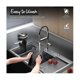 thumbnail image 4 of Silicone Oven Mitts - Jet Black Oven Mitts Heat Resistant Soft Lining Silicone Oven Gloves - Oven M, 4 of 5
