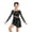 Black, variant on Girls Lyrical Ballet Dance Dress Shiny Rhinestones Backless Figure Skating Dress with Built-in Briefs Purple 6
