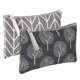 thumbnail image 1 of 2 Pcs Canvas Cosmetic Bag, Multi-Function Travel Makeup Bag Small Zipper Pouch Cute Makeup Pouch Travel Toiletry Bag for Women and Girls Travel Size T, 1 of 4