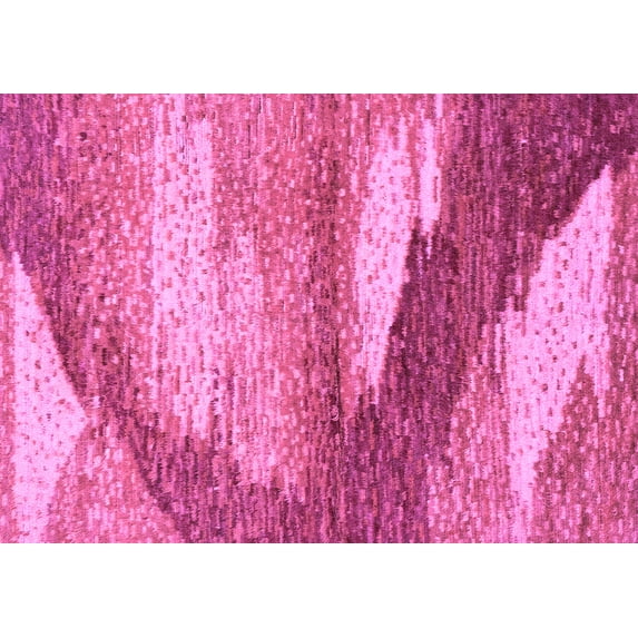 Ahgly Company Indoor Rectangle Abstract Purple Modern Area Rugs, 2' x 5'