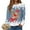 Sky Blue, variant on larppty Festive Reindeer Christmas Sweater Women Long Sleeve - Funny Cute Xmas Crewneck Pullover Tops (Brown, L)