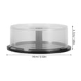 thumbnail image 2 of MOVTOTOP CD Storage Box with Large Capacity for 25 Discs Transparent PP Material for Home Office Organization, 2 of 8