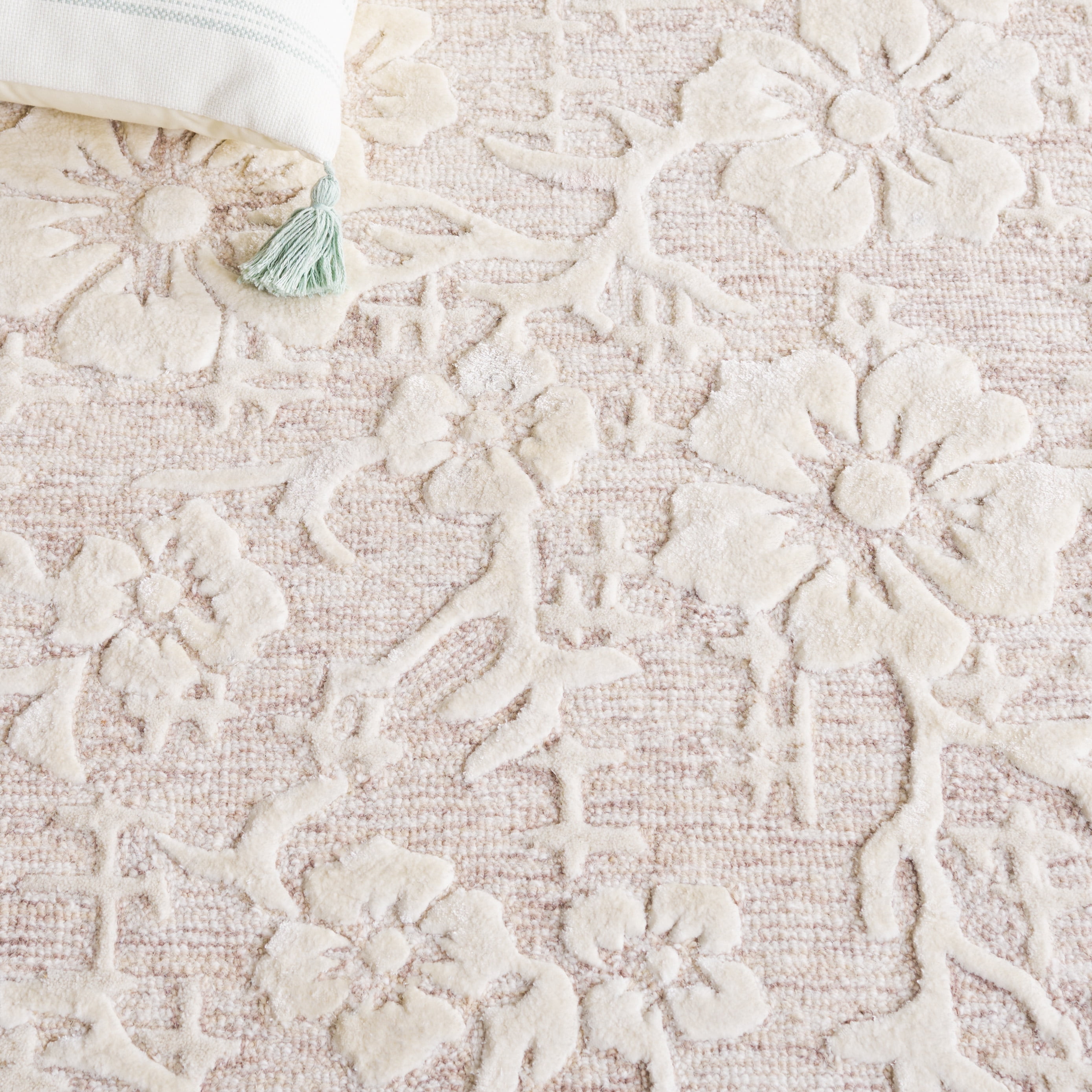 SAFAVIEH Glamour Braylon Abstract Area Rug, Beige/Ivory, 5' x 8'