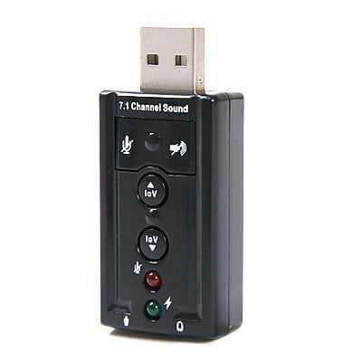 USB 2.0 External Sound Card 3D 7.1 Audio Adapter