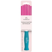 KareCo Mini Tangle Buster Flexible Professional Hair Brush, Pink & Teal, Synthetic Bristles