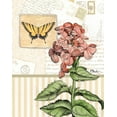thumbnail image 2 of Brent, Paul 15x18 Black Ornate Wood Framed with Double Matting Museum Art Print Titled - Botanical Collage I, 2 of 4