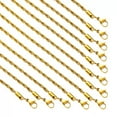 thumbnail image 5 of Necklaces For Women Trendy 14K Gold Rope 2/3/4/5/6/7MM Chain 18-24" Unisex Gold Plated Necklace Gifts For Women, 5 of 11