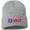 Heather Grey, variant on EMT Star of Life Line Embroidered Beanie Hat | Emergency Medical Technician Winter Knit Acrylic Unisex Cap (HeatherGrey)
