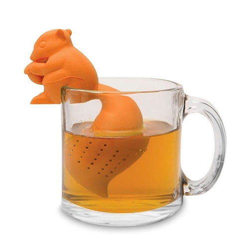 Silicone Squirrel Tea Leaf Strainer Infuser Herbal Spice Filter Diffuser G Silicone Squirrel Tea Leaf Strainer Infuser Herbal Spice Filter Diffuser G