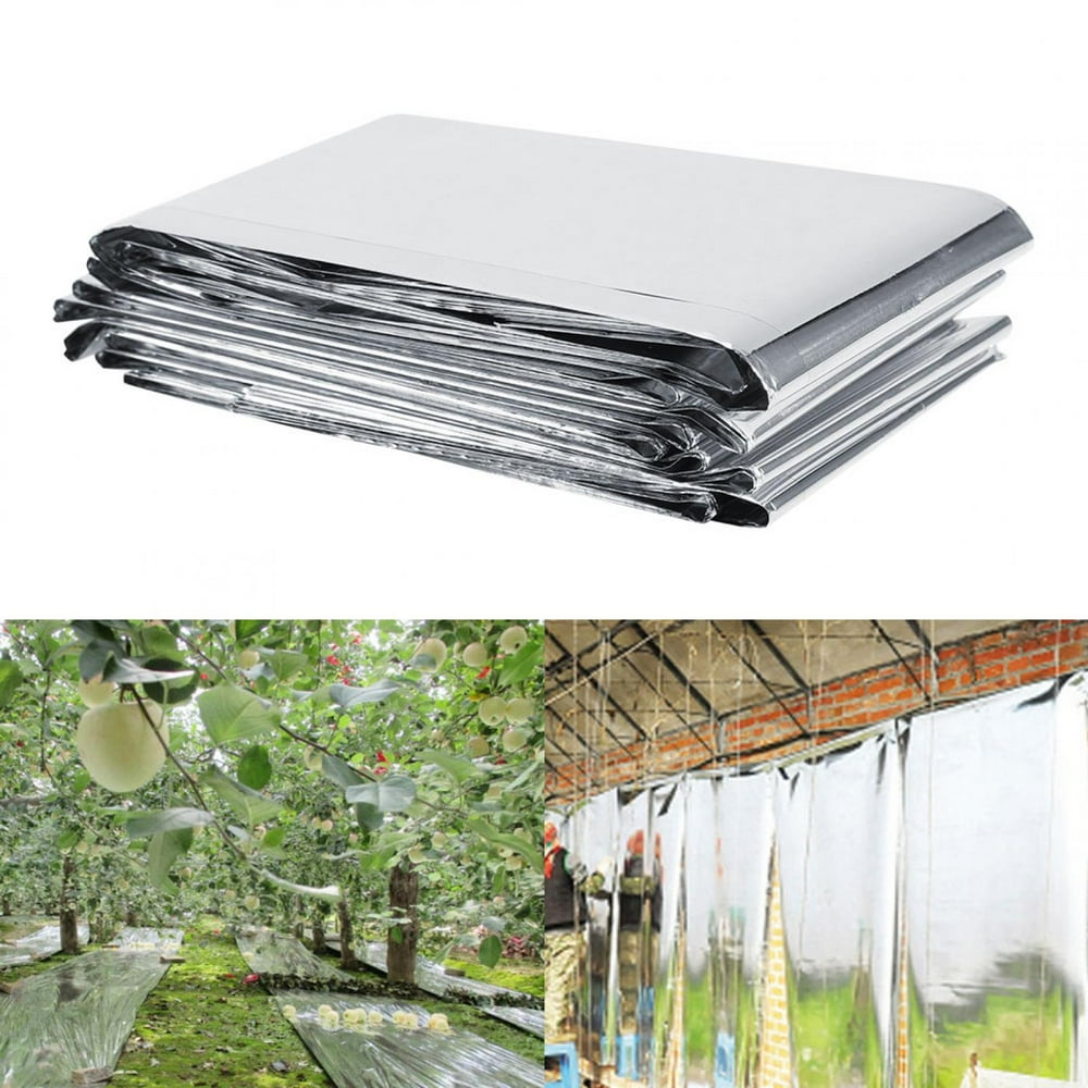 CHICIRIS Silver Reflective Film Sheets Garden Greenhouse Covering
