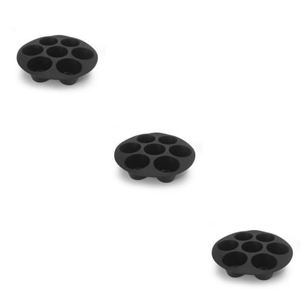

MODERN HOMEZIE Air Fryer Cake Cup Mold Silicone Non-stick 7 Cavity Baking Muffin Pan Reusable Washable Household Restaurant Bakeware 7 Inch 3PCS