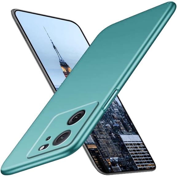 Case Compatible with Xiaomi 13T Pro Case Shockproof, Ultra Thin Xiaomi 13T Case Matte Hard PC Phone Case Anti-Scratch Protective Cases (Green)