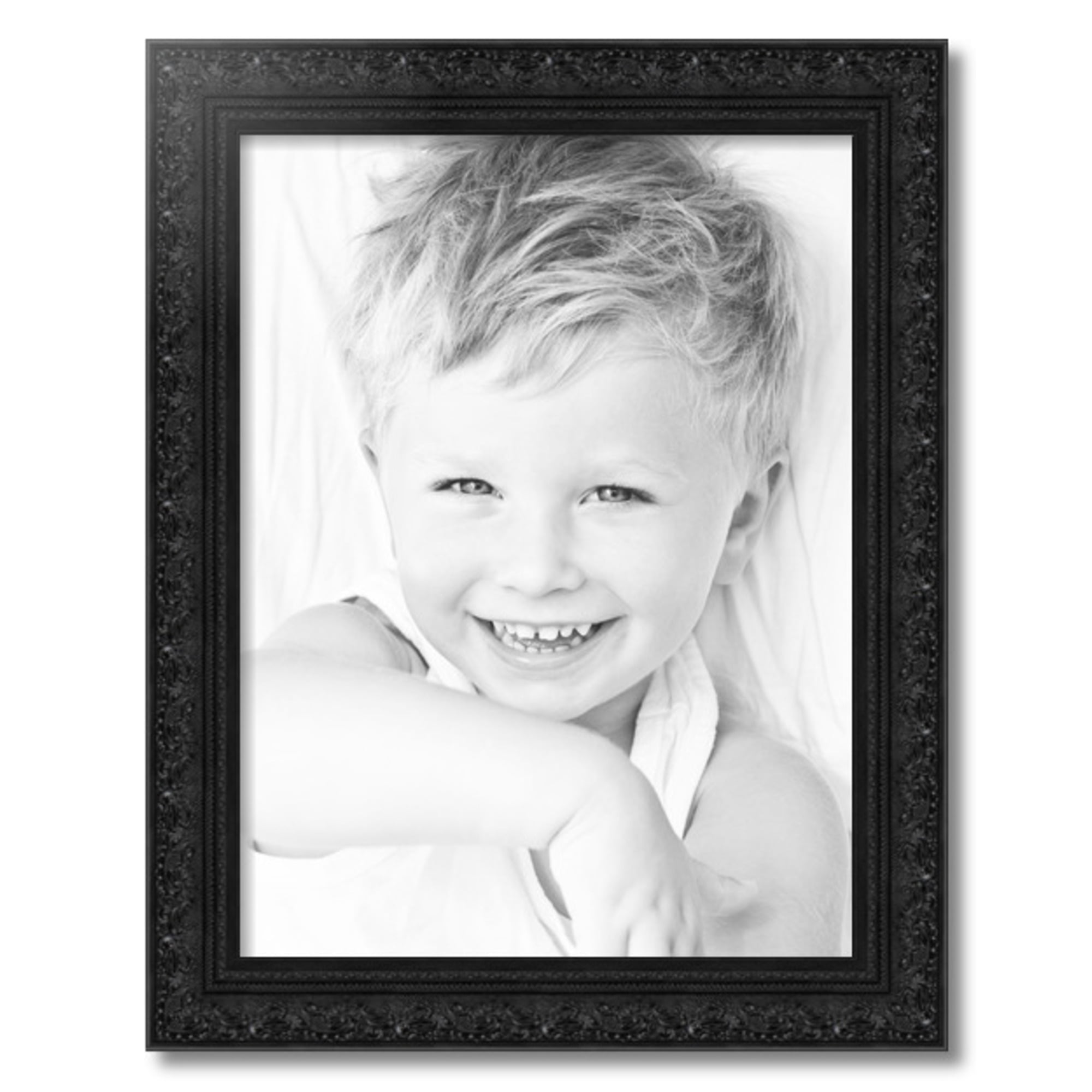 ArtToFrames 18" x 24" Majestic Black Picture Frame, 18x24 inch Black Wood Poster Frame (WOM-5120), 2 Pack