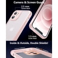 thumbnail image 2 of [3 in1 for iPhone 12 Mini Case, [Anti-Yellowing] [-Grade Protection] [with 2 pcs Screen Protector] Full-Body Protective Phone Case. Pink……, 2 of 13