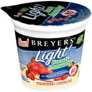 Breyers Light! Boosts Immunity Fat-Free Strawberry Cheesecake Yogurt, 6 Oz.