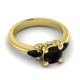 thumbnail image 3 of 2.50 Ct Round Cut Black Onyx Gemstone Beautiful Ring for Birthday Gift Solid 14K Yellow Gold Size 10 by Diamond-Capitals, 3 of 8
