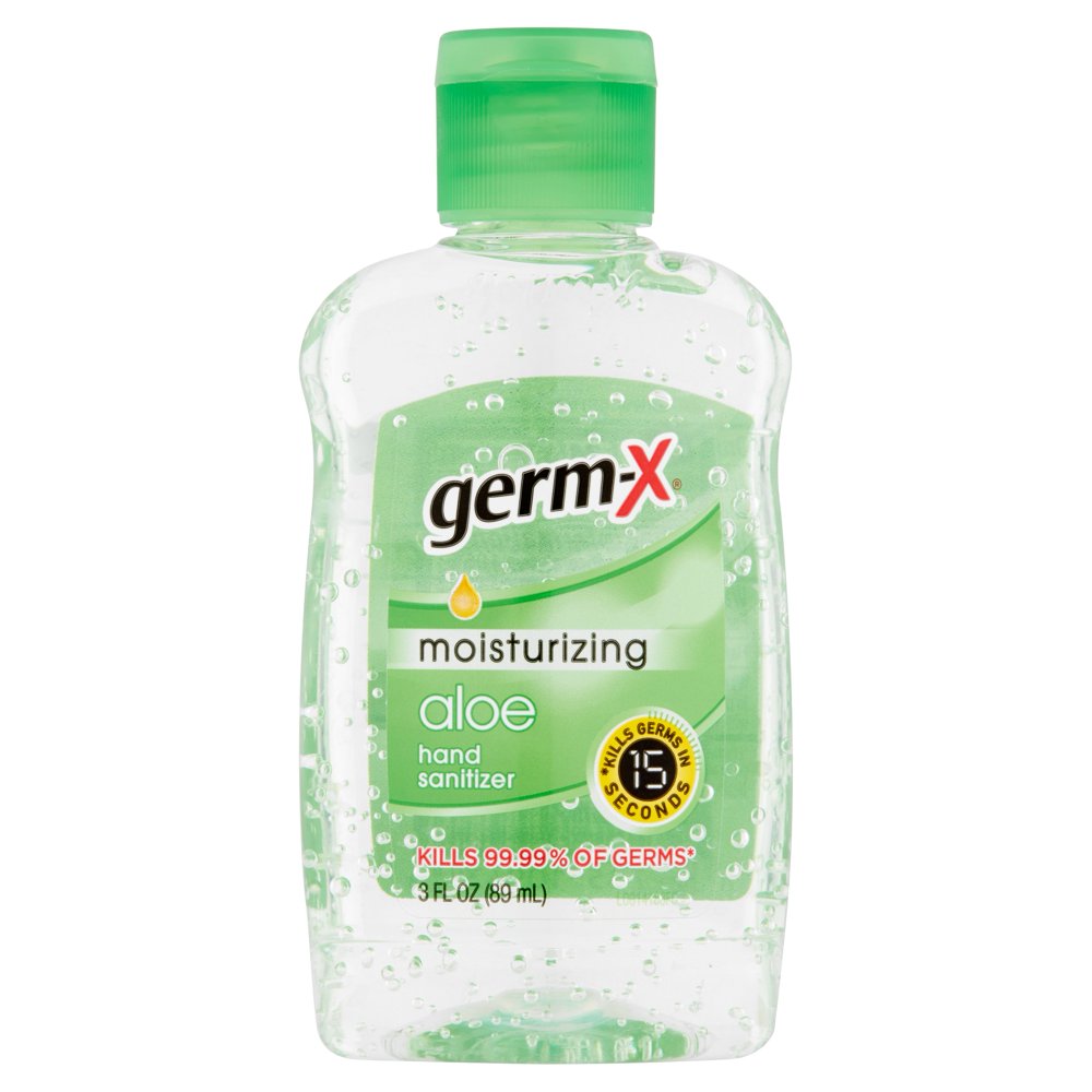 GermX Moisturizing Aloe Hand Sanitizer, 3 fl oz