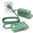 thumbnail image 1 of Protector contra sobretensiones Power Strip KWRNVO 7 en 1 de 65 W con puertos USB, 1 of 7