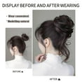 thumbnail image 6 of BLSCODE Messy Hair Bun Hair Scrunchies Extension Curly Wavy Messy Synthetic Chignon Ponytail Hair Extensions Thick Updo Hairpiece for Women Girls 1PCS Color 2/30#, 6 of 7