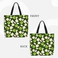 thumbnail image 2 of Disketp Green Fruit Bolsa Tote de Lona para Mujer, Bolso de Hombro y Cruzado con Cierre de Cremallera, 2 of 7