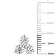 thumbnail image 2 of Everly Women's Created Moissanite Sterling Silver Earrings, 2 of 6
