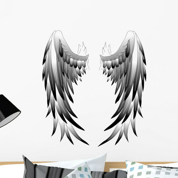 Angel Wings Wall Decal By Wallmonkeys L And Stick Graphic 24 In H X 21 W Wm137087 Com - Angel Vinyl Wall Decals Angel Wings Wall Decal By Wallmonkeys L And Stick Graphic 24 In H X 21 W Wm137087 Com - Angel Vinyl Wall Decals