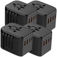 thumbnail image 1 of Conector Internacional PowerJourney 4Pzas 100-250V 50-60Hz 5V 3A EU/UK/USA/ AUS Negro., 1 of 2