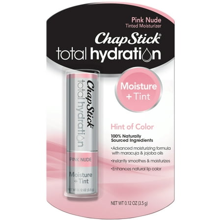 ChapStick Total Hydration Tinted Moisturizer Lip Balm, Pink (Best Lip Balm To Lighten Dark Lips In India)