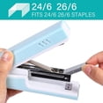 thumbnail image 5 of Effort Saving Desktop Stapler, One Touch Stapling, Easy to Load Ergonomic Stapler; Includes 1000 Staples and Staple Remover, 20 Sheet Capacity (blue), 5 of 5