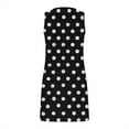 thumbnail image 7 of Summer Dresses for Women 2025, Women's Summer Sexy Fashion Printing Sleeveless V-Neck Dress(Black,S), 7 of 7