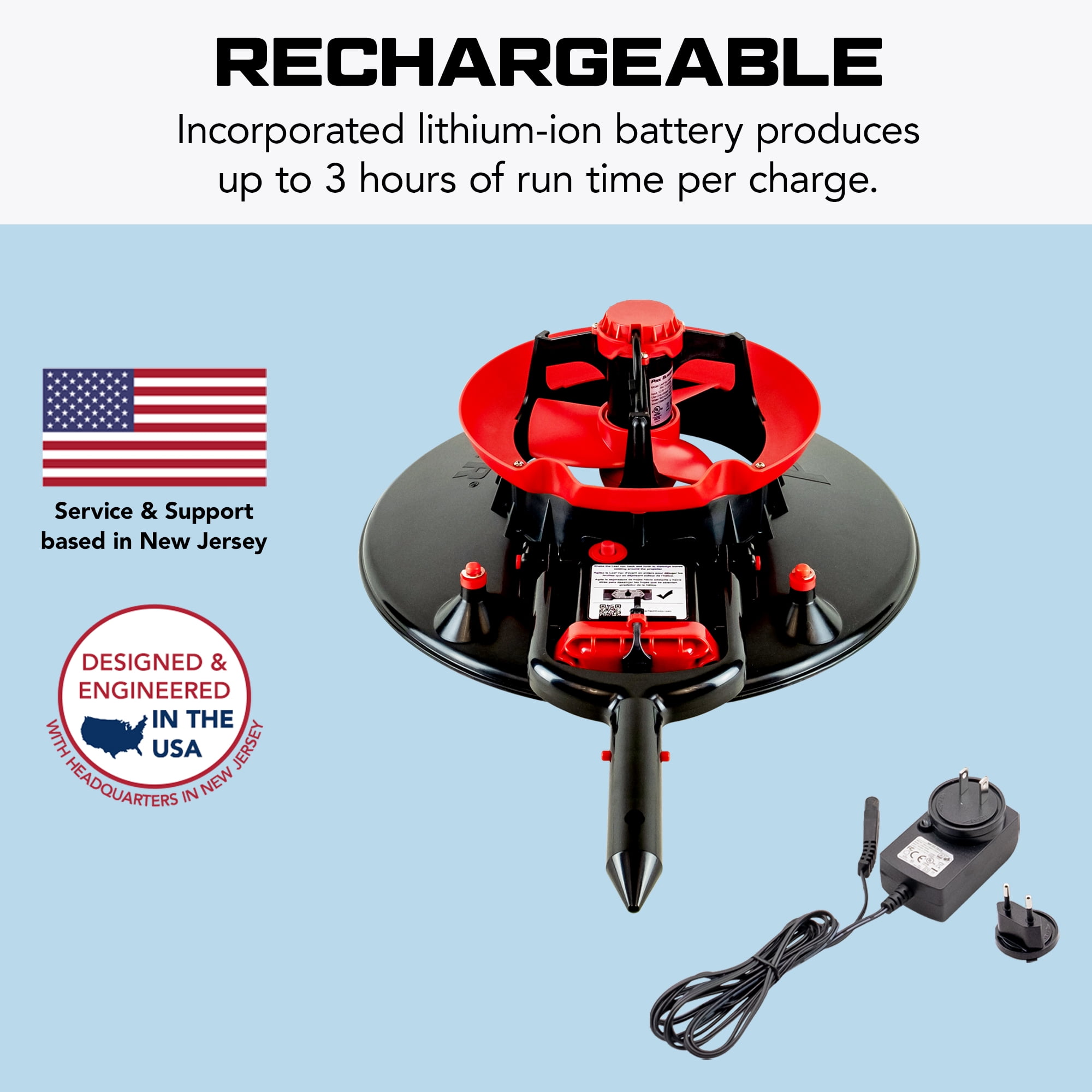 POOL BLASTER Leaf Vac Recharge Cordless Pool Leaf Vacuum & Skimmer, Swimming Pool Leaf Catcher with Heavy Duty Mesh Bag, for Inground and Above Ground Pools