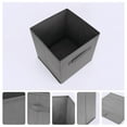 thumbnail image 2 of Unique Bargains Fabric Storage Cube Storage Bin Grey 11*10.6*10.6in, 2 of 6