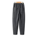 thumbnail image 3 of YUANxueke Athletic Sweatpants for Boys Drawstring Waist Casual Loose Fit Pants with Side Pockets,Dark Gray,Sizes 5-15, 3 of 8