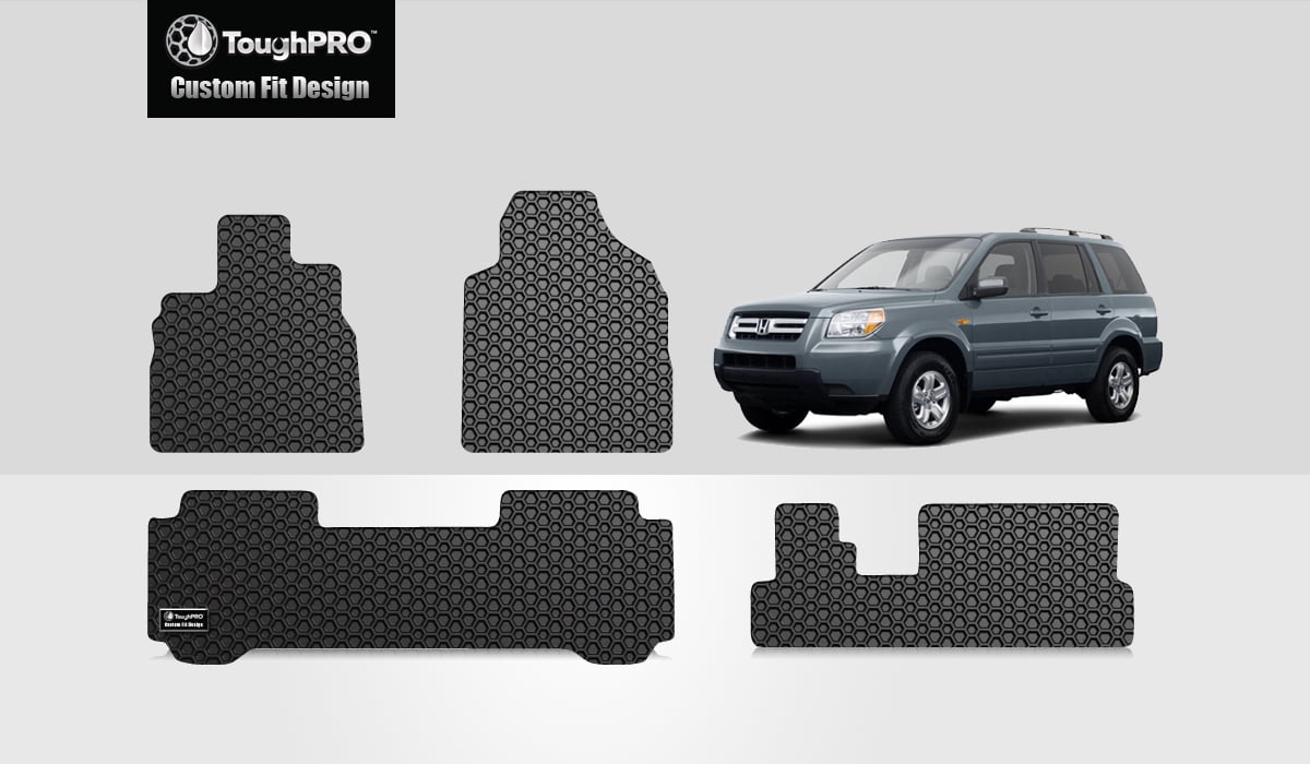 HONDA Pilot Front, 2nd \u0026 3rd Row Mats 