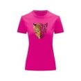 thumbnail image 2 of Playera Blusa Con Estampado De Jaguar Animal Print Ropa Para Mujer Color Fucsia Talla Grande Marca Emil SaEs, 2 of 4