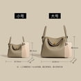 thumbnail image 4 of 2025 bolsos de mujer bolso bandolera de piel auténtica bolso de almohada bolso versátil bolso de médico, 4 of 5