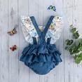 thumbnail image 2 of Gibobby Ropa Para Bebe sin mangas con estampado de mariposas para niñas pequeñas, ropa para niños(Azul, 12-18 Meses), 2 of 5