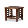 thumbnail image 3 of Baxton Studio Larissa Moderne Classique Style Mission Fini Cerisier Bois Brun Salon Table d'Appoint Occasionnelle, 3 of 5