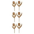 thumbnail image 4 of 6 piezas Tulipanes de metal Decoración del jardín de de flor en la vida, 4 of 9