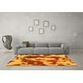 thumbnail image 3 of Ahgly Company Indoor Round Abstract Yellow Modern Area Rugs, 6' Round, 3 of 4