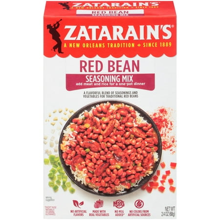 (4 Pack) Zatarain's Red Bean Seasoning, 2.4 oz (Best Seasoning For Lima Beans)
